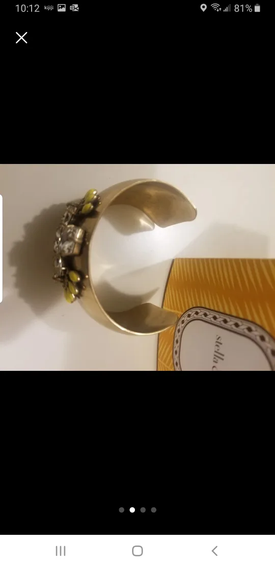 Stella & Dot Gold Cuff Bracelet image indicator(2)