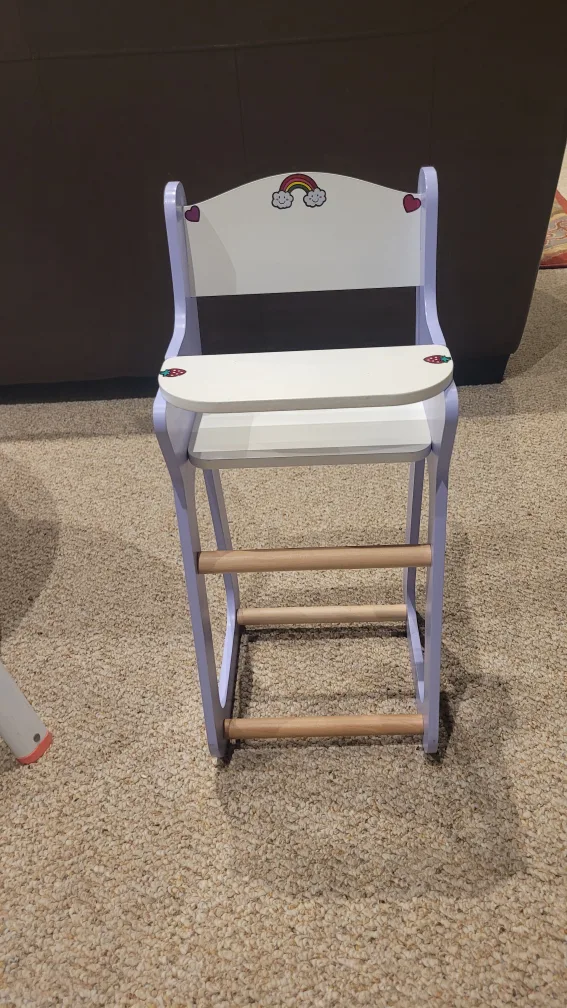 Kids White & Lavender High Chair Toy thumbnail