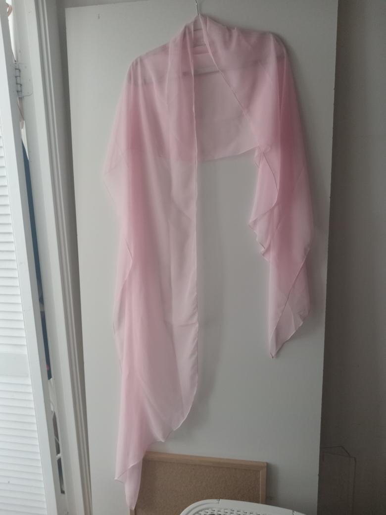 Pink Chiffon Scarf