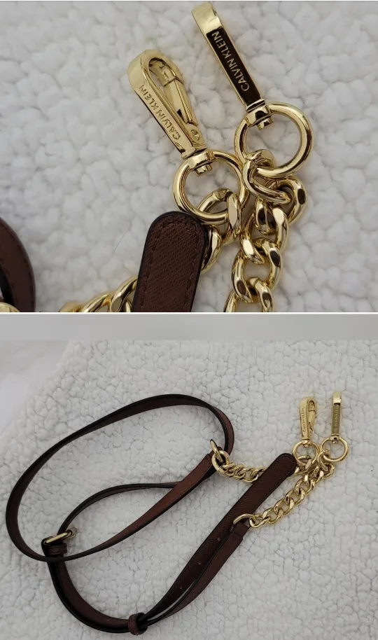 Calvin Klein Signature Pattern Satchel Crossbody Bag image indicator(5)