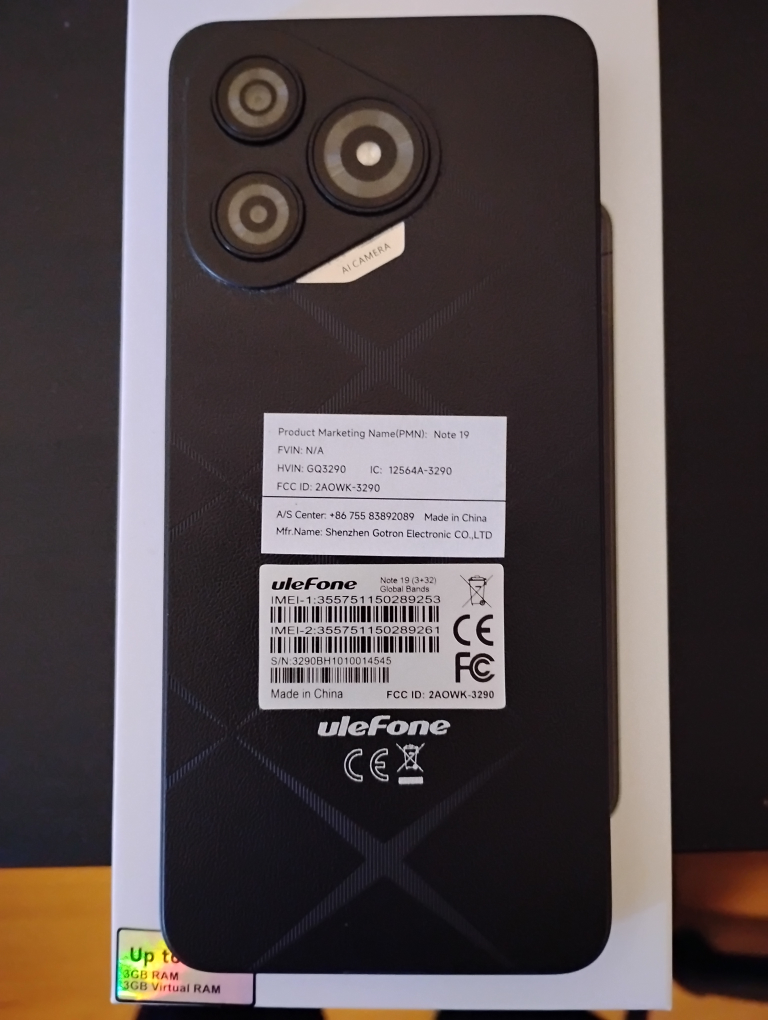 Ulefone Note 19 - Like New! - photo 3