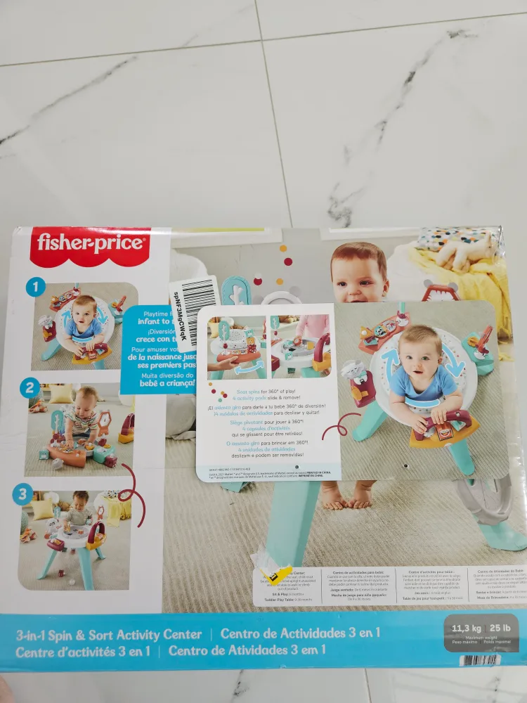 Fisher-Price 3-in-1 Spin & Sort Activity Center thumbnail