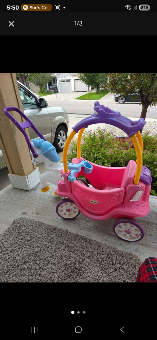 Little Tikes Princess Horse & Carriage Ride-On