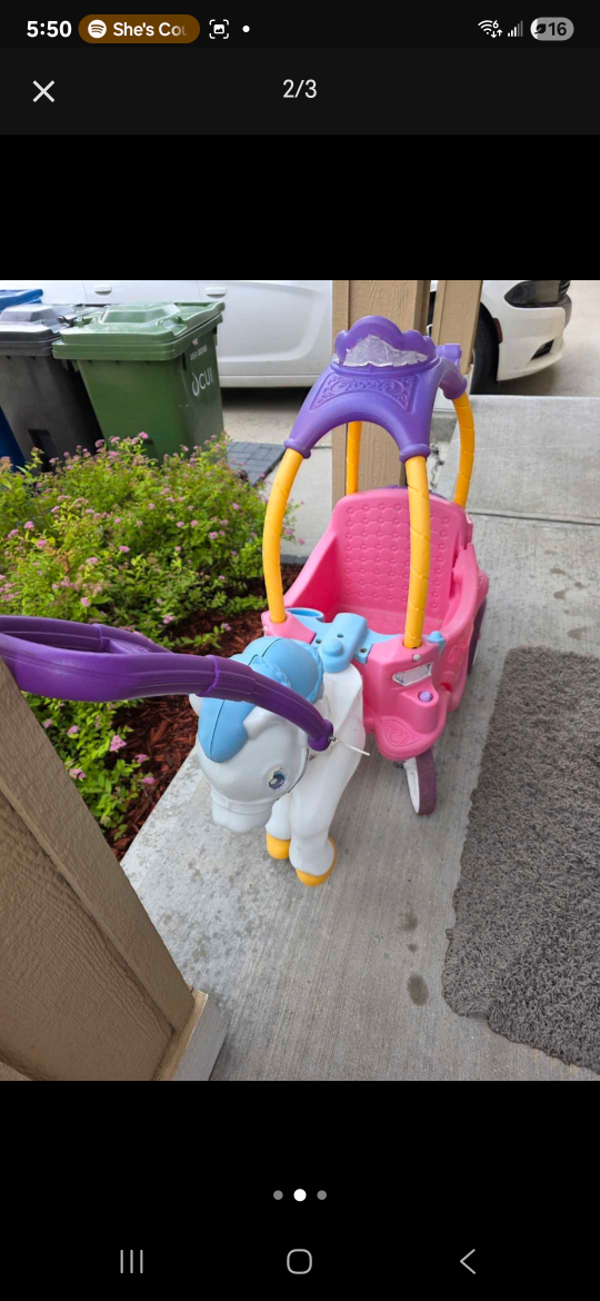 Little Tikes Princess Horse & Carriage Ride-On - photo 2