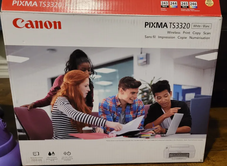 Canon PIXMA TS3320 Wireless Printer - White thumbnail