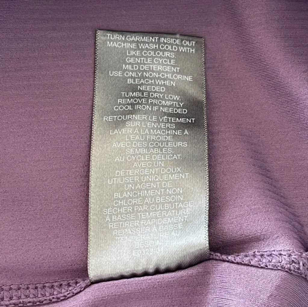 Purple Danskin Women's Ribbed Long Sleeve Top image indicator(7)