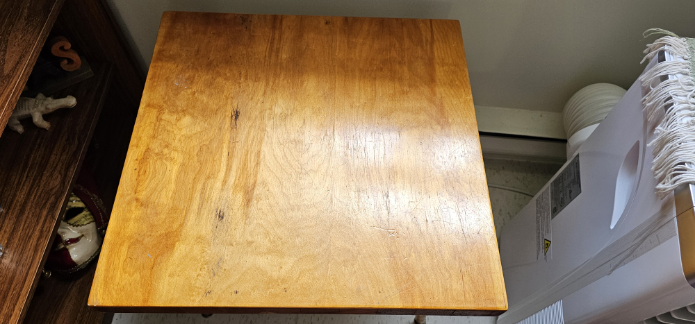 Vintage Square Wooden Table - photo 2