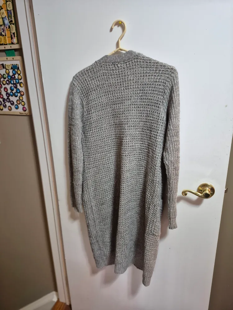 ReVamped Grey Cardigan - Size L thumbnail