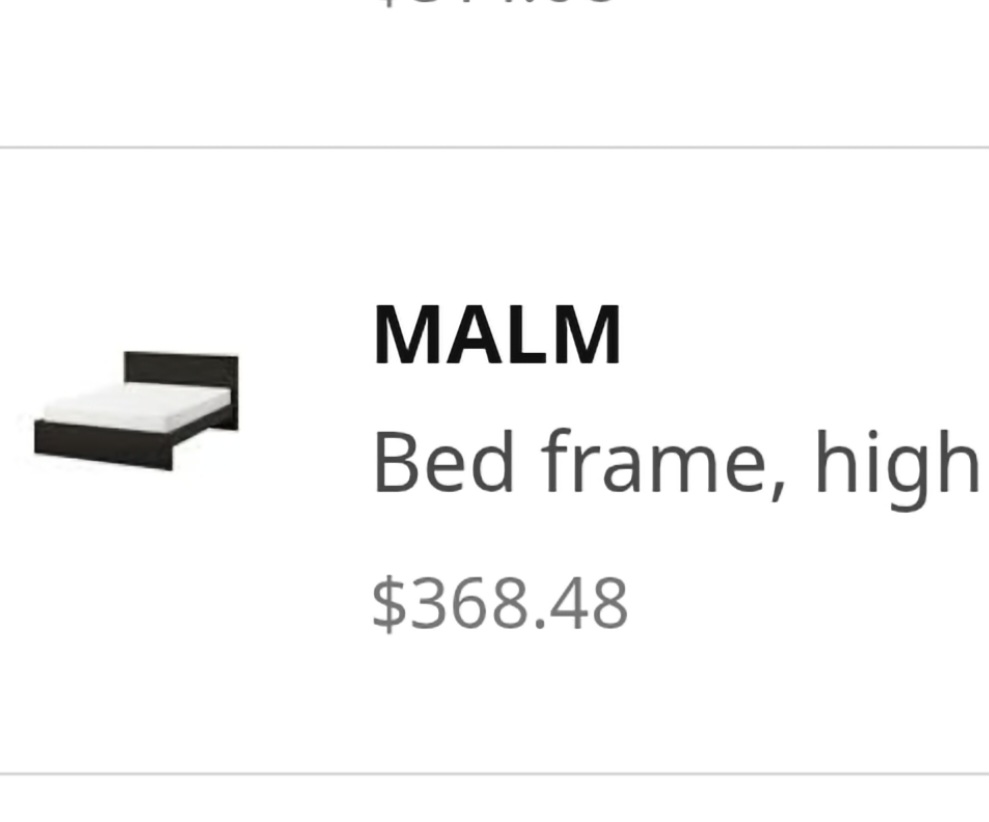 IKEA MALM Bed frame, Endy mattress