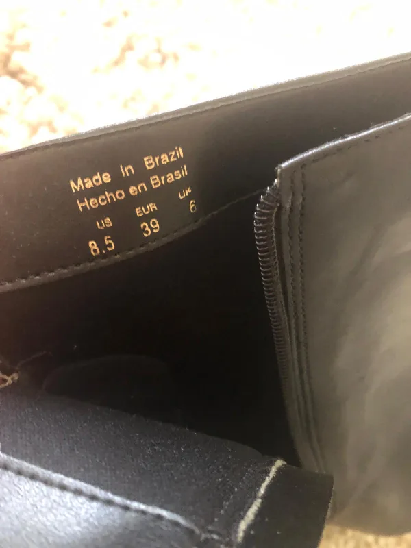 Aldo Black Leather Ankle Boots - Size 8.5 image indicator(2)