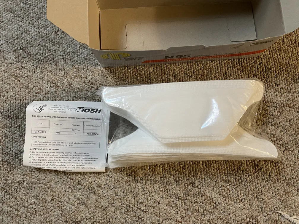 Aero Pro AccuMed N95 Mask Respirator - New in Box 🧡 image indicator(3)