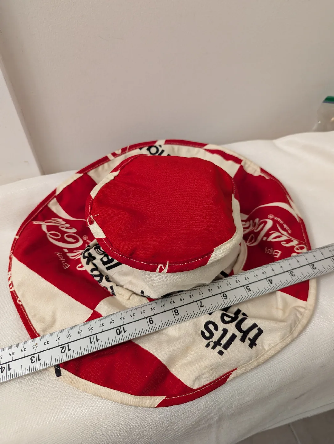 Coca-Cola Bucket Hat - Red & White 1970s thumbnail