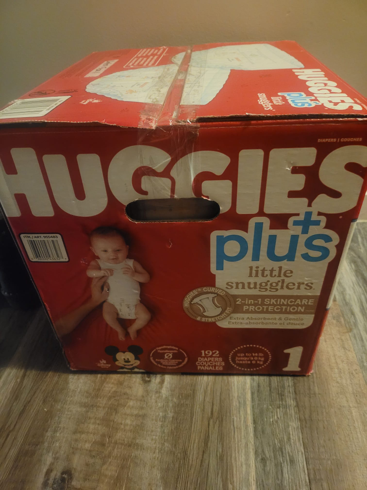 Huggies Plus Little Snugglers Diapers - Size 1