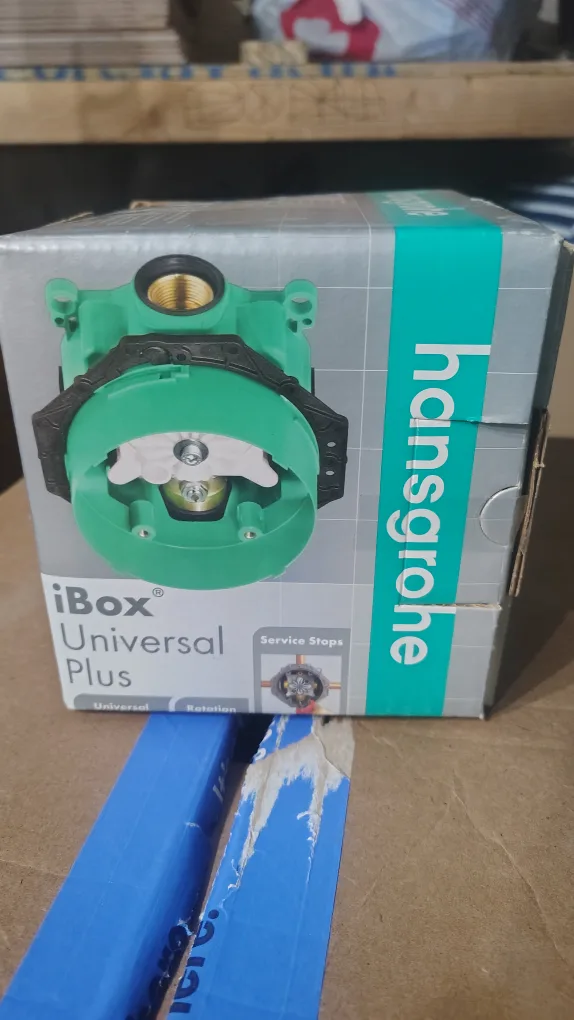 Hansgrohe iBox Universal Plus Rough w/ Service Stops, 3/4" thumbnail