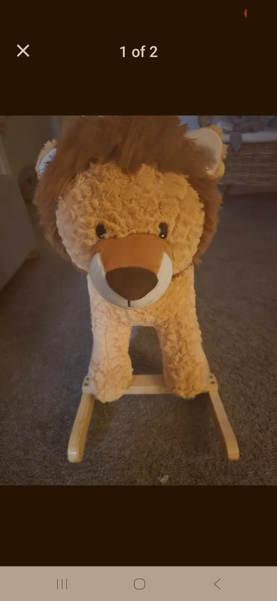 Lion Plush Rocking Horse thumbnail
