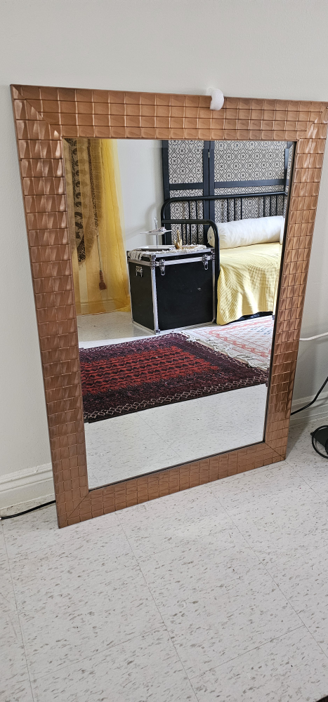 Framed Wall Mirror - Bronze Finish