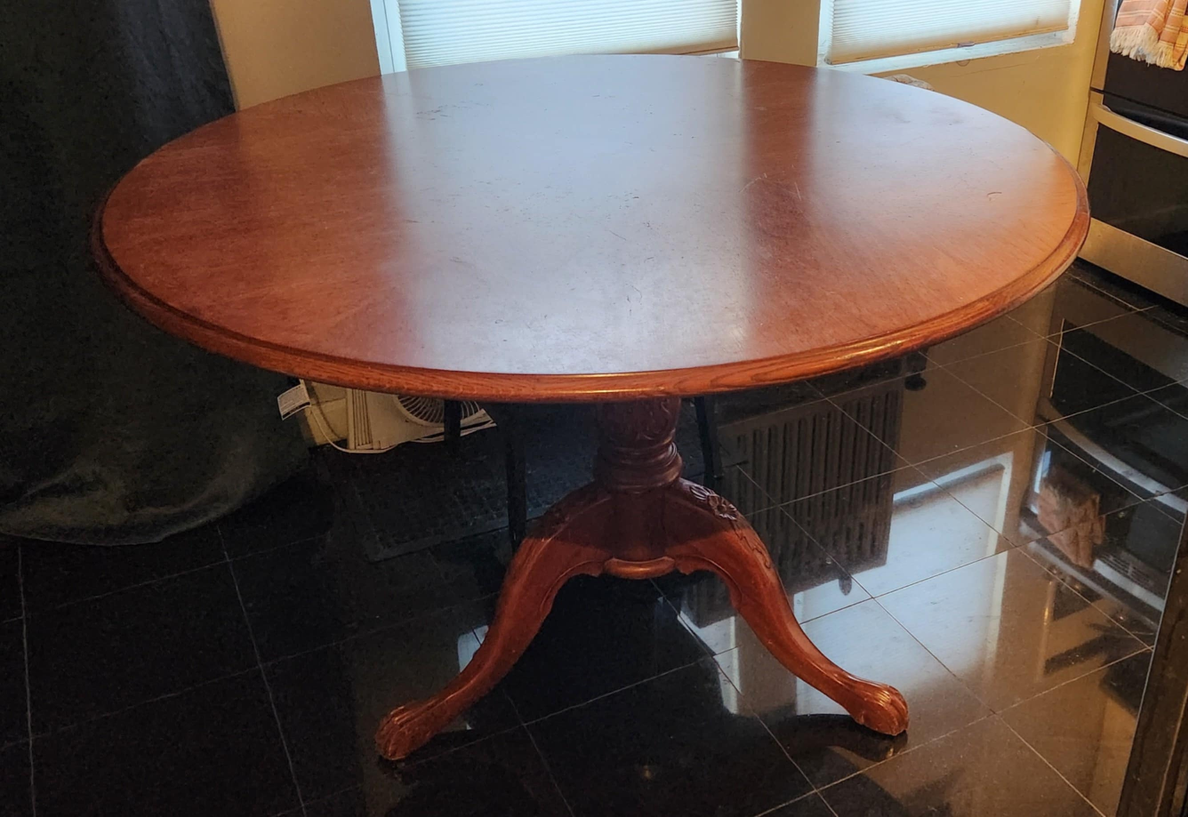Round Wood Table - 48 inch Diameter
