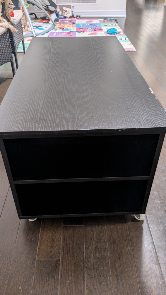 Black Coffee Table with Storage