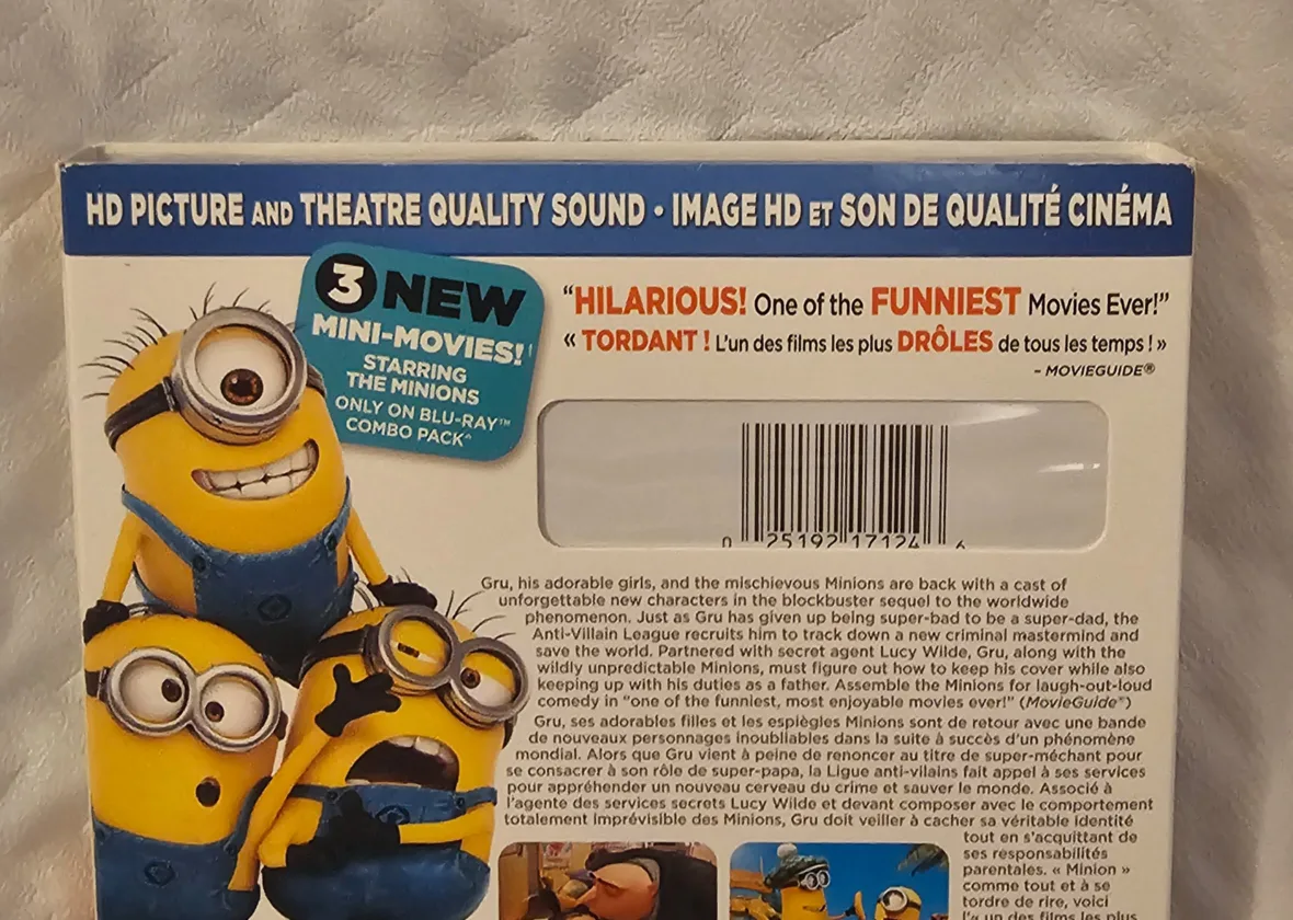 Despicable Me 2 (With Cardsleeve) Blu Ray/DVD image indicator(5)