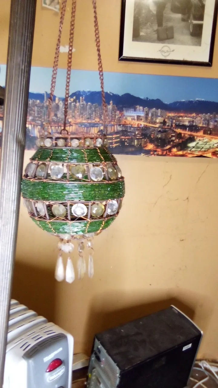 Beaded Hanging Lamp thumbnail