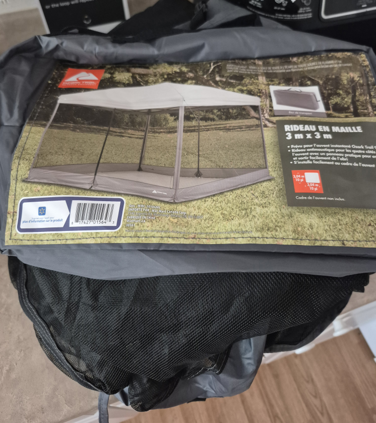 Mosquito net for a gazebo