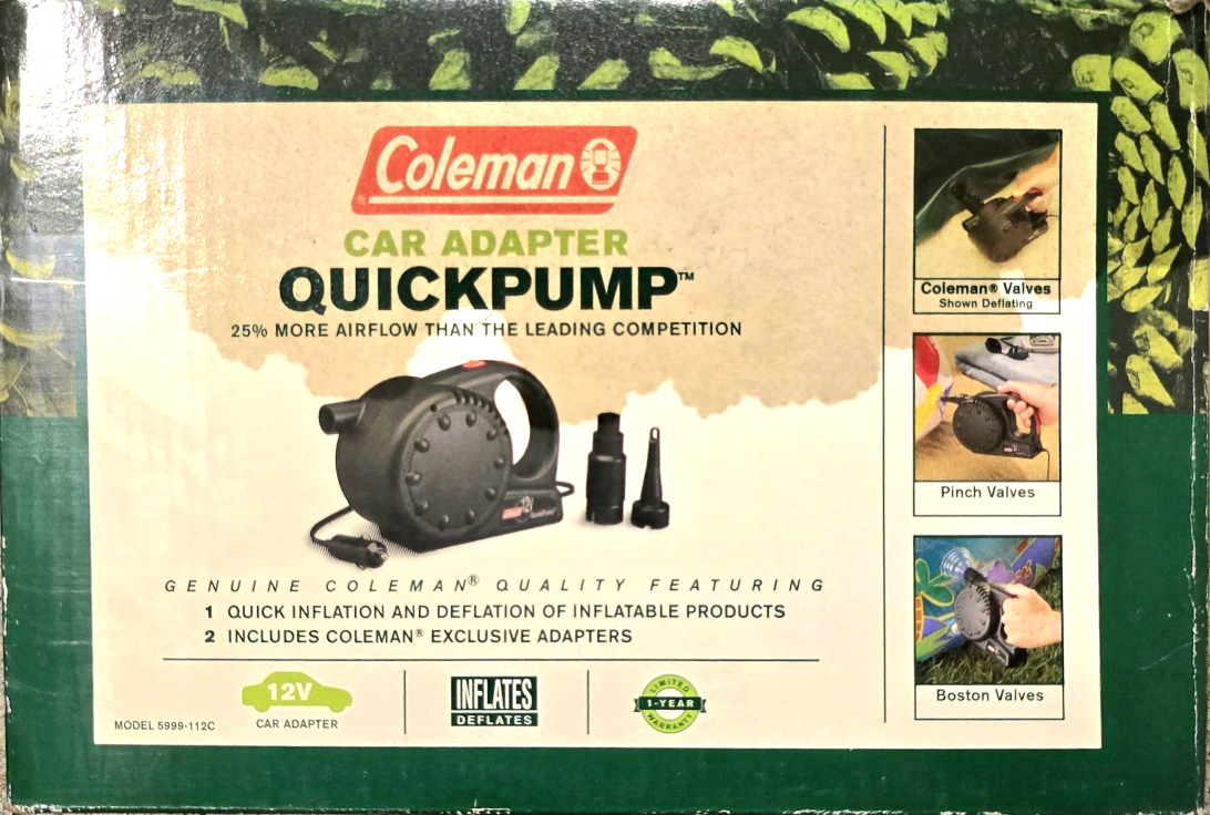 Coleman Car Adapter QuickPump