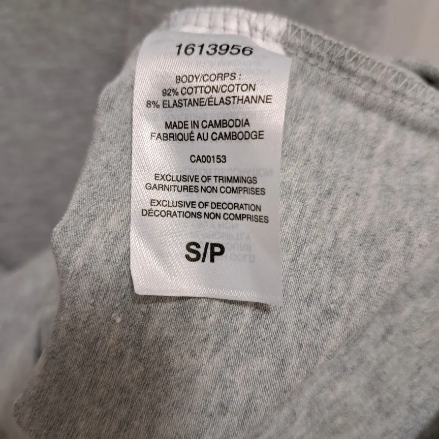 Champion T shirt Dress Grey Short Sleeved Size Small image indicator(7)