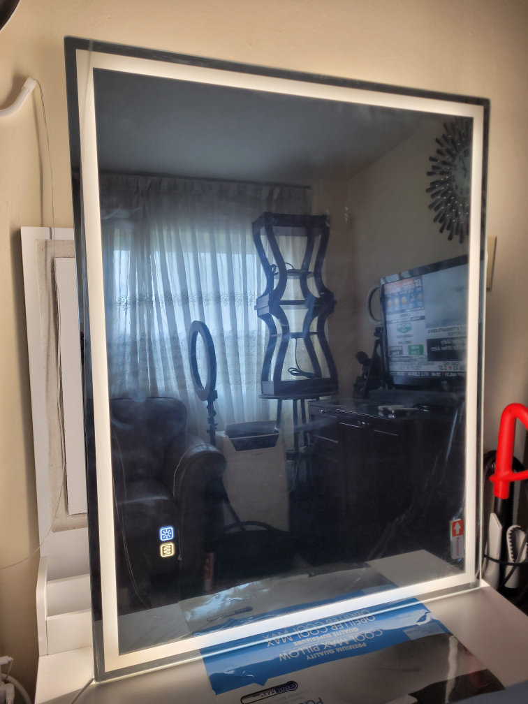Pause+Sleep LED Lighted Vanity Mirror