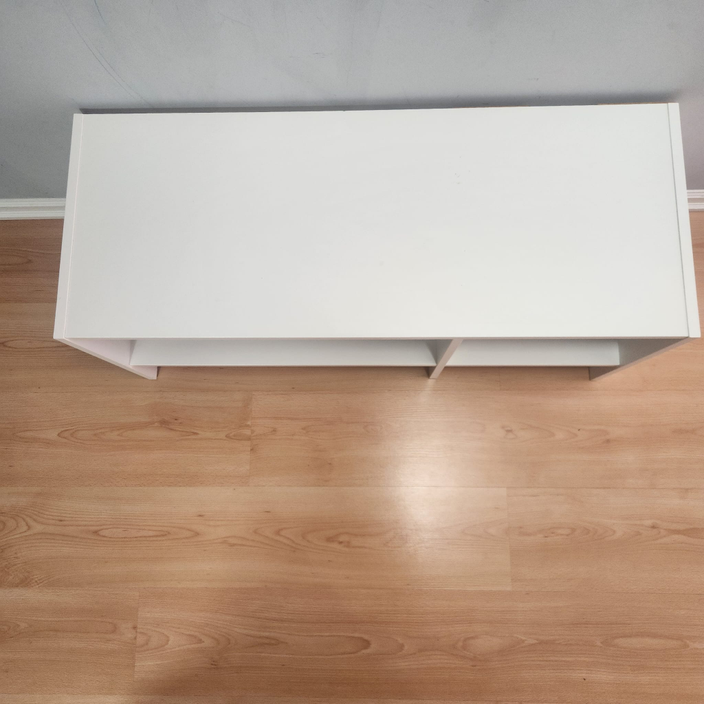 White Storage Bench/shelf - photo 3