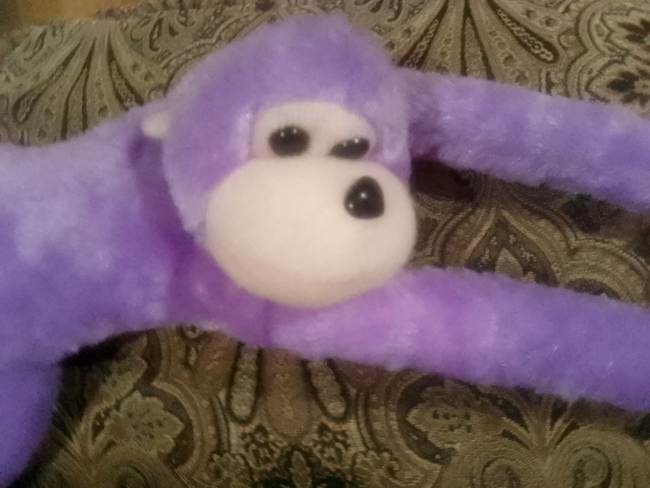 Purple Plush Monkey Toy 🧡
