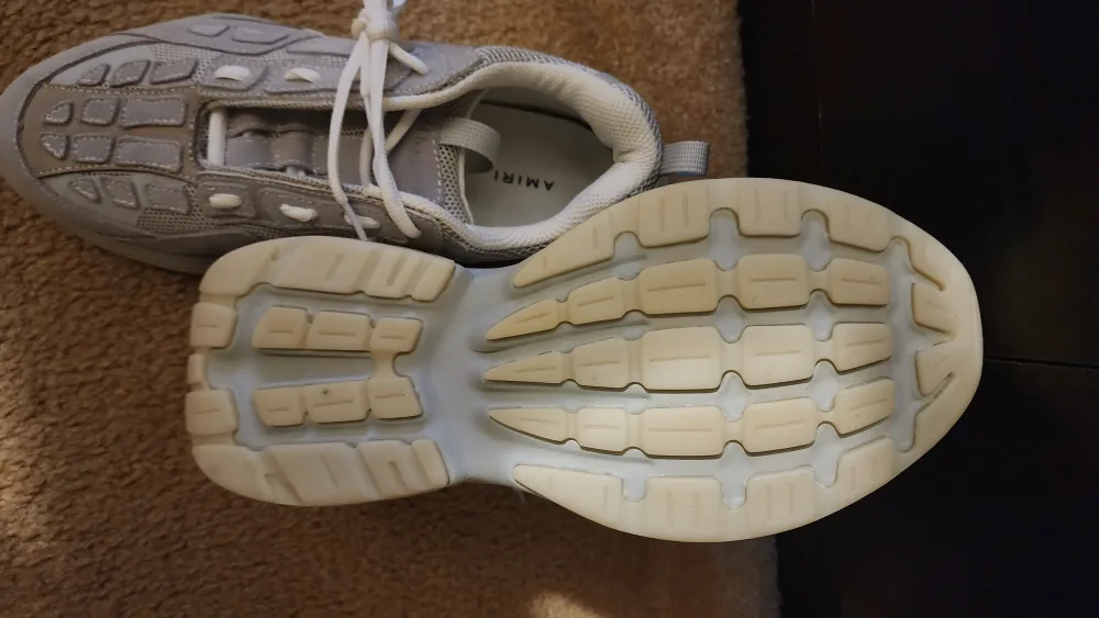 Amiri Off-White Bone Runner Sneakers   Brand New image indicator(3)