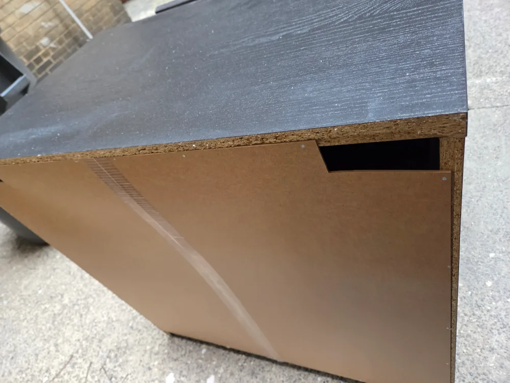 Black 3-Drawer Small Dresser image indicator(4)