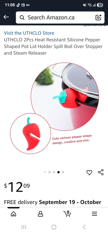 UTHCLO Silicone Pepper Pot Lid Holders image indicator(3)