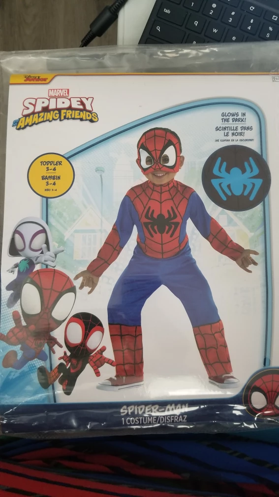 Marvel Spidey & Friends Costume - Toddler Size 3-4