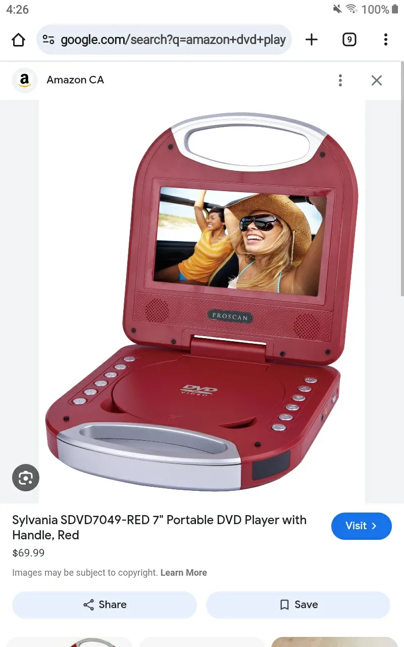 ➡️ Proscan 7" Portable DVD Player 📀 Retails $70+Tx image indicator(3)