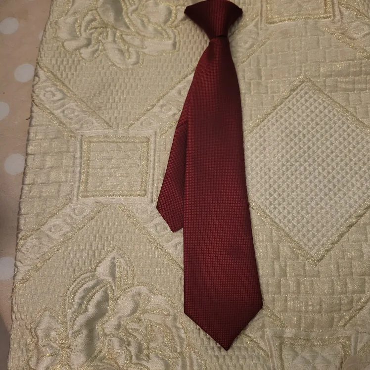 Burgundy Clip-on Tie - 100% Polyester thumbnail