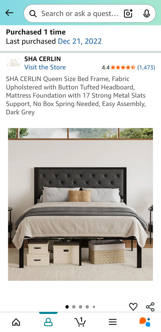 Queen Mattress (Sealy firm) and Bed Frame - photo 5