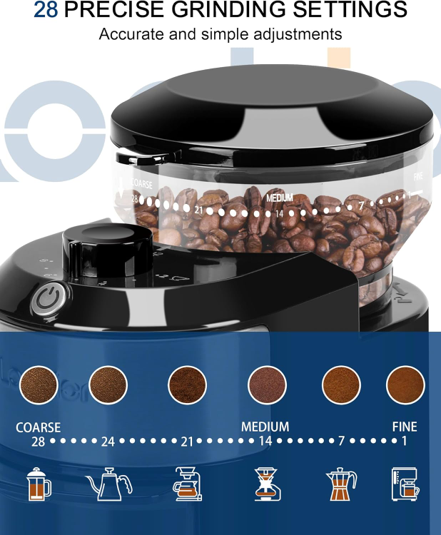 Lonkion Burr Coffee Bean Grinder - CBG-8002 - photo 2