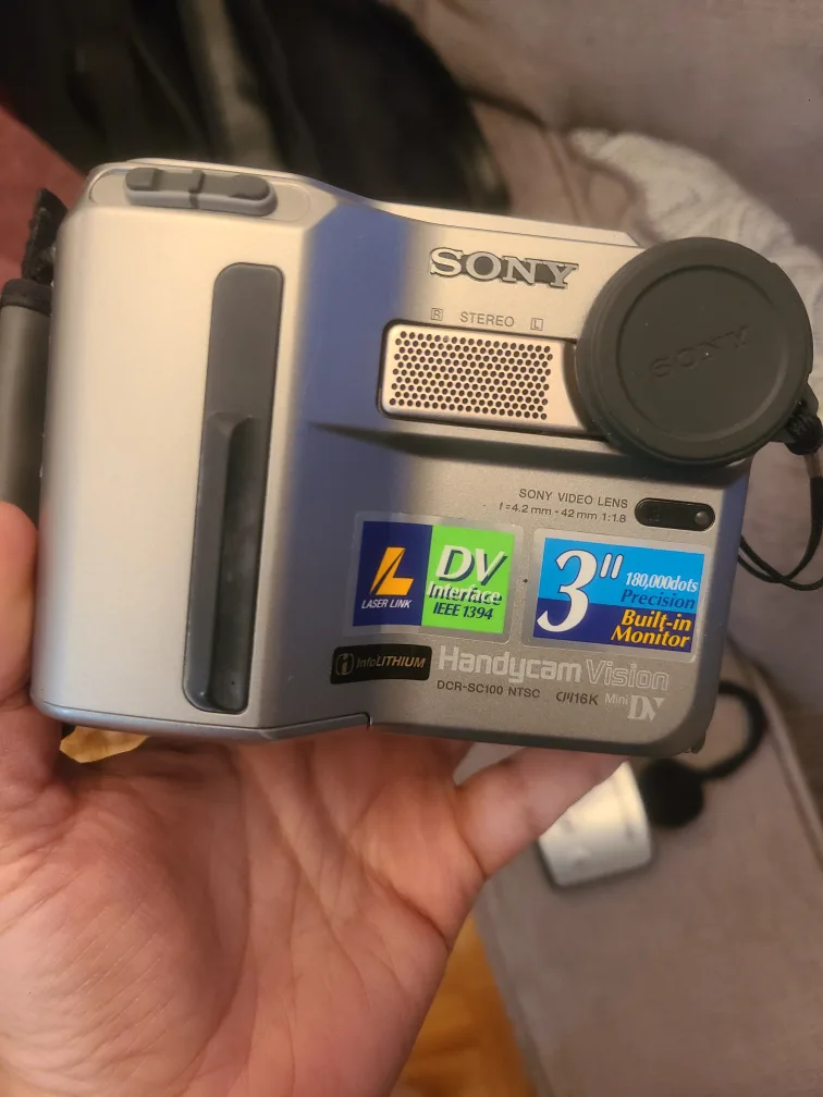 Vintage Sony Handycam Vision DCR-SC100 MiniDV Camcorder thumbnail