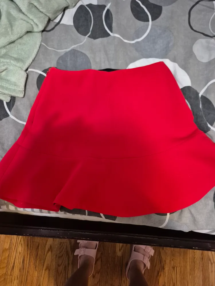 Zara Trafaluc Collection Red Skirt Size S thumbnail