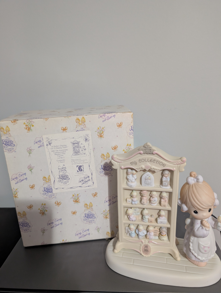 Precious Moments "A Perfect Display of 15 Happy Years"