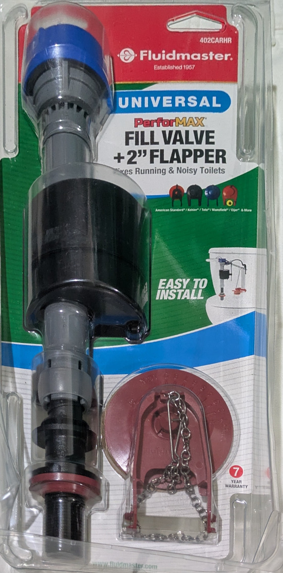 Fluidmaster PerforMAX Fill Valve + 2" Flapper
