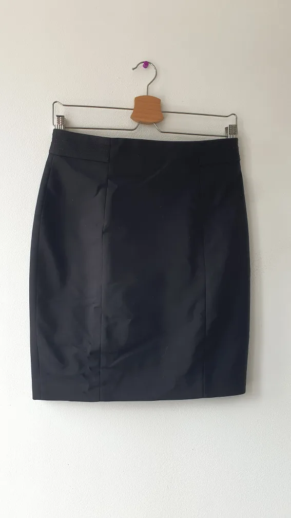 Pencil Skirt - Black and Pink Patterned thumbnail