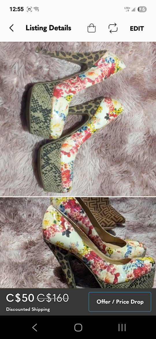 Zigisoho Floral Heels