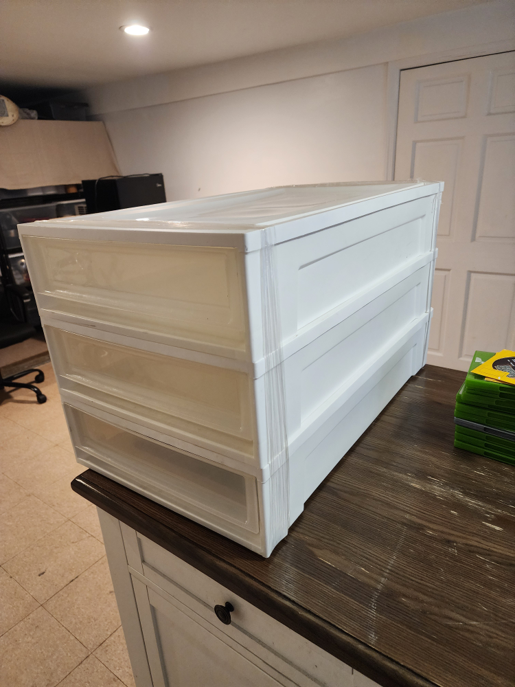 White Plastic 3-Drawer Storage Unit - photo 5