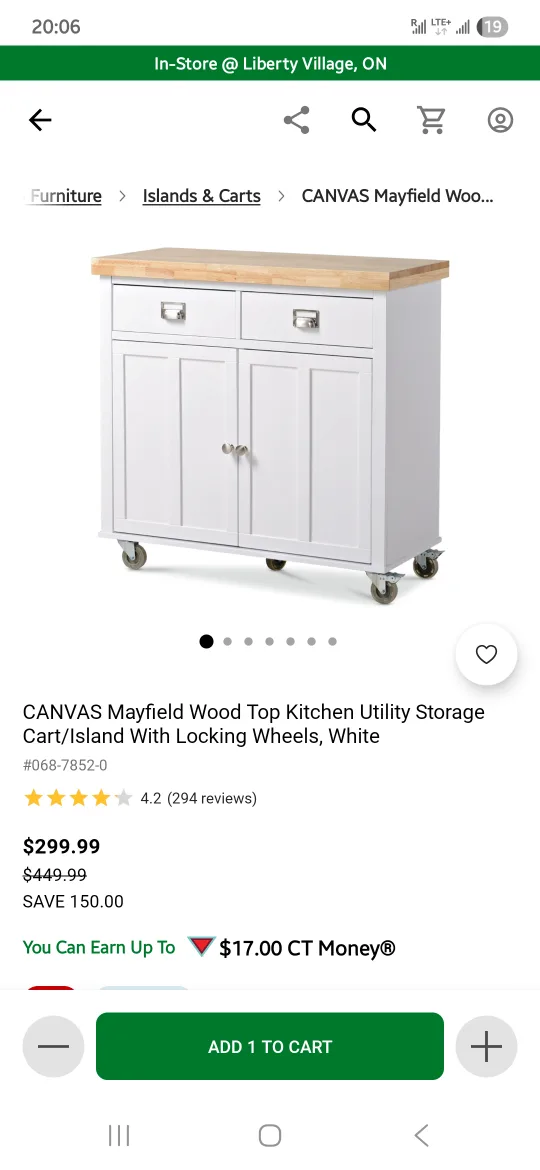 CANVAS Mayfield Kitchen Island Cart image indicator(2)