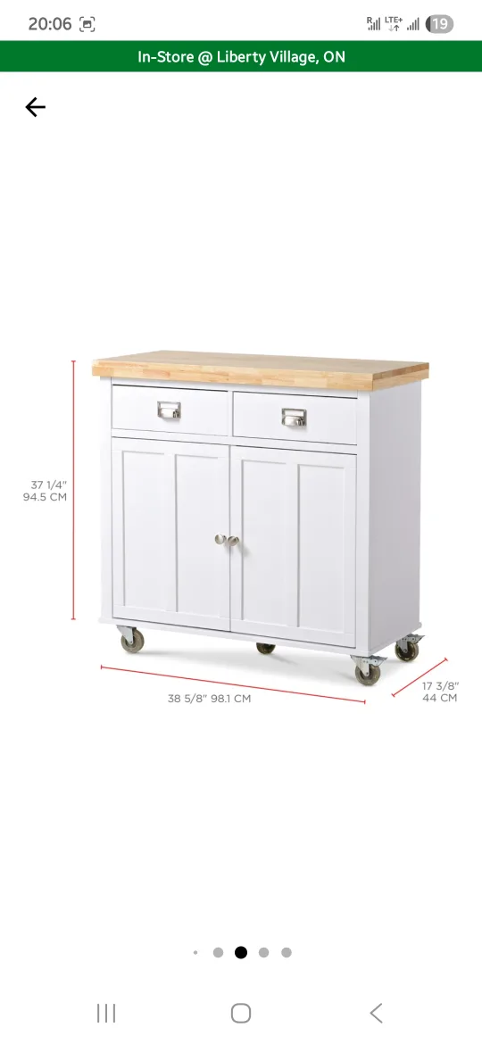 CANVAS Mayfield Kitchen Island Cart image indicator(3)