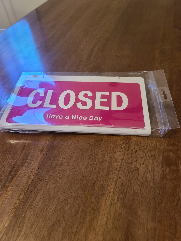 Open/Closed Sign - Have a Nice Day