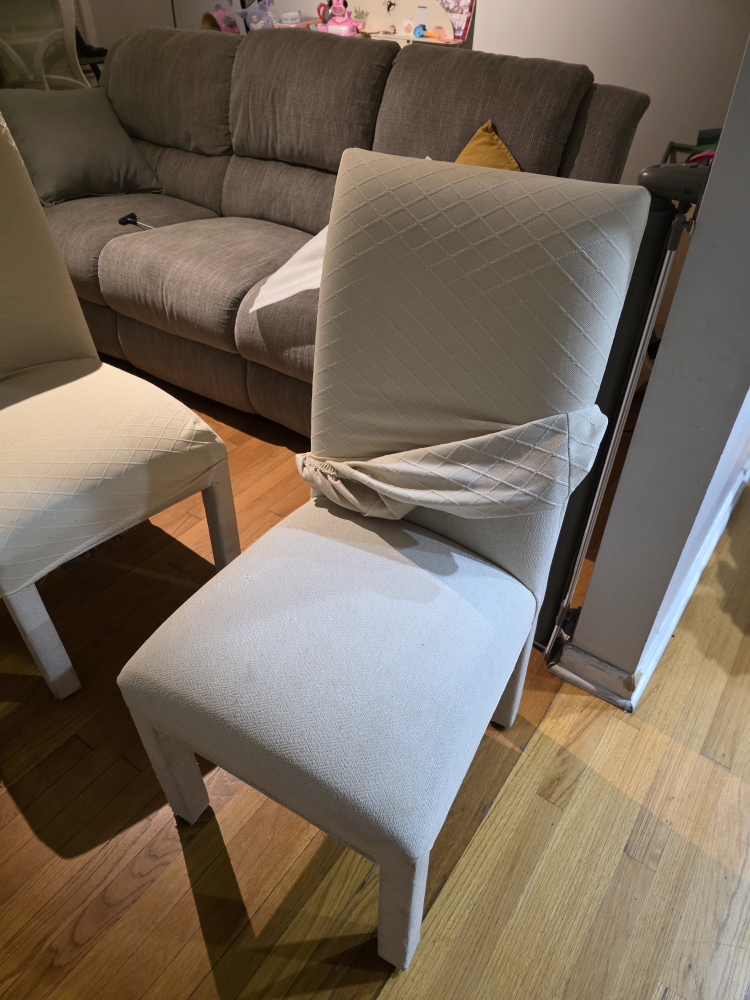 Set of 4 Dining Chairs - Beige Fabric - photo 3