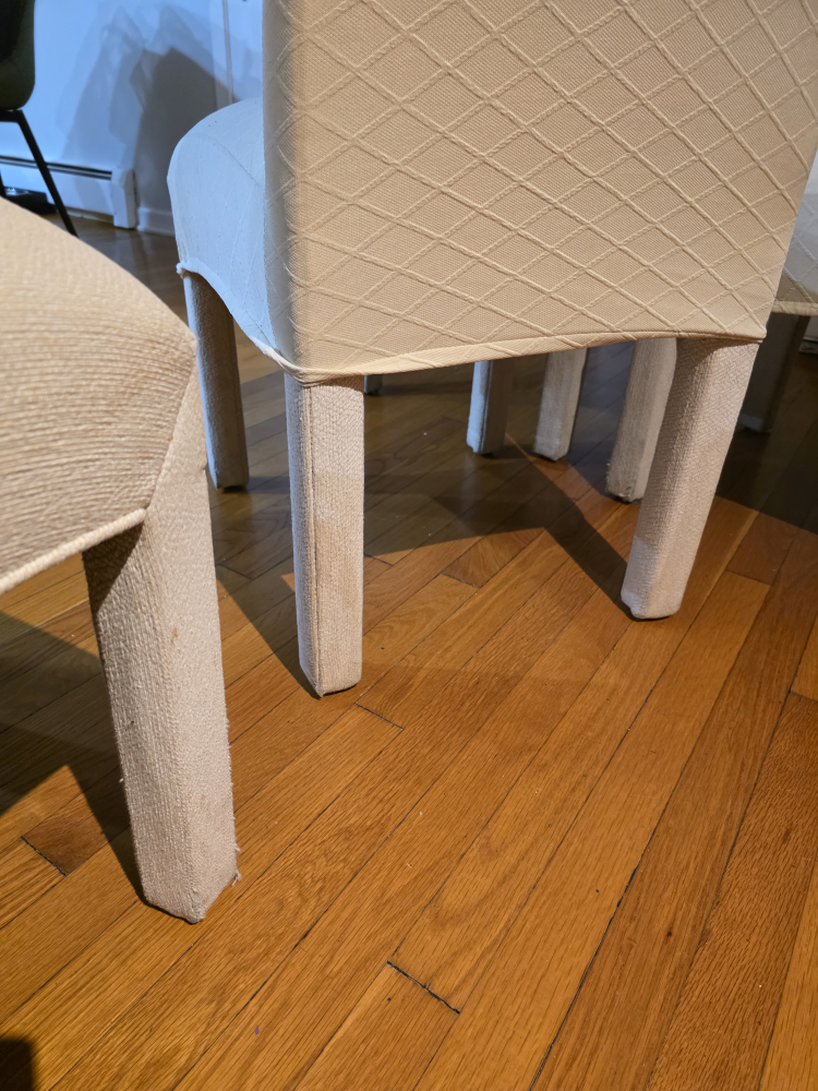 Set of 4 Dining Chairs - Beige Fabric - photo 5